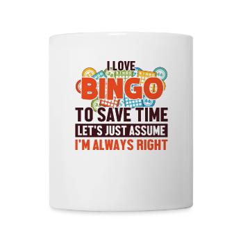 Bingo Nehmen wir an, ich habe Recht Anrufer Daubers Bingo - Tasse - Weiß - Vorne