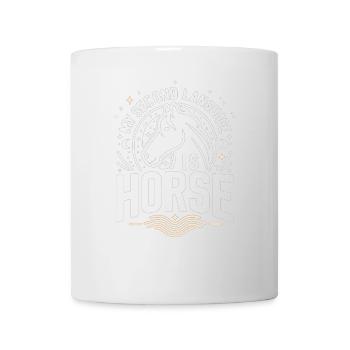 Meine zweite Sprache ist Pferd - Tasse - Weiß - Vorne