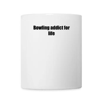 Bowling - Bowling addict for life - Tasse - Weiß - Vorne
