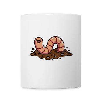 Ask me about my Worms Funny Composter Gardening - Mug - white - Front