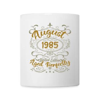 Août 1985 Août Cadeau Anniversaire 1985 Août 1985 - Mug blanc - blanc - Devant