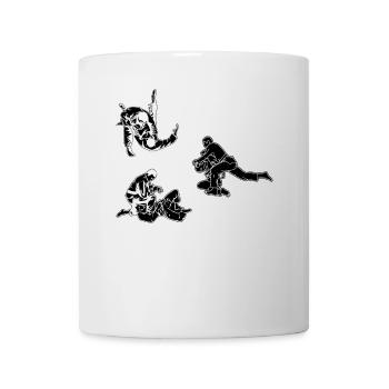 Judo fighter Judo Silhouette - Mug - white - Front