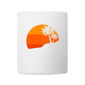 Sunset Palm Trees Retro Tropical Vibes - Mug - white - Front