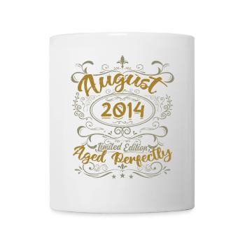 Août 2014 Août Cadeau Anniversaire 2014 Août 2014 - Mug blanc - blanc - Devant