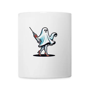 Drôle d’infirmière chasse aux fantômes Maison hantée - Mug blanc - blanc - Devant