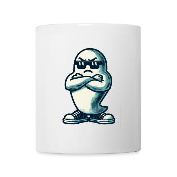 Cool Ghost Vintage Art Style Funny Halloween - Tasse - Weiß - Vorne