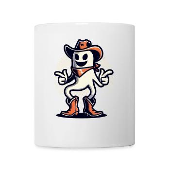 Drôle Cowboy Fantôme Halloween Costume Fun - Mug blanc - blanc - Devant