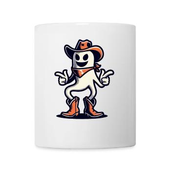 Drôle Cowboy fantôme Halloween costume - Mug blanc - blanc - Devant