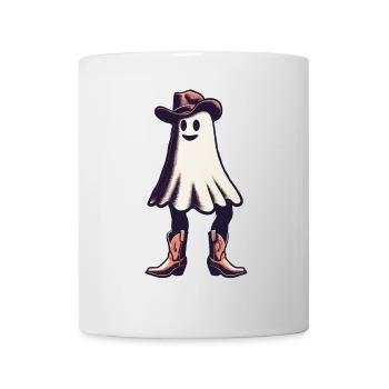 Drôle Cowboy fantôme Halloween Party - Mug blanc - blanc - Devant