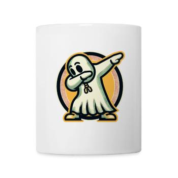 Drôle fête d’Halloween fantôme effrayant - Mug blanc - blanc - Devant