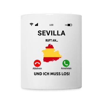 Sevilla Andalusien Spanien Urlaub Idee - Tasse - Weiß - Vorne