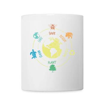 Environmental Protection, Nature Conservation, Ocean Protector, Planet - Mug - white - Front