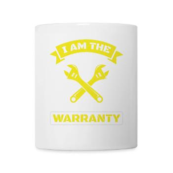 Je suis la garantie Électricien de chantier, Artisan - Mug blanc - blanc - Devant