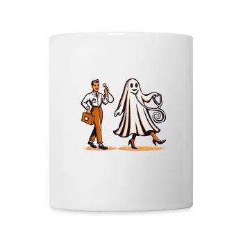 Drôle Docteur Infirmière Halloween Fantôme - Mug blanc - blanc - Devant