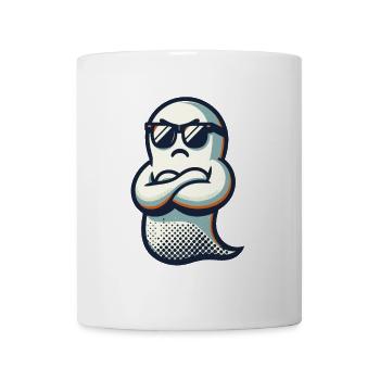 Cool Ghost Vintage Art Style Funny Halloween - Tasse - Weiß - Vorne