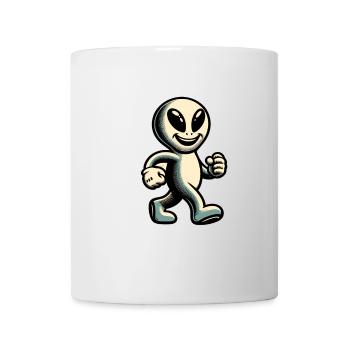 Retro Vintage Alien Halloween Costume Decoration - Mug - white - Front
