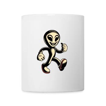 Retro Vintage Alien Halloween Costume Decoration - Mug - white - Front