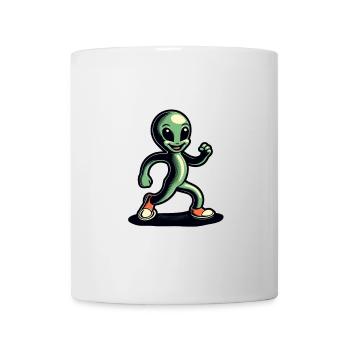 Retro Vintage Alien Halloween Costume Decoration - Mug - white - Front