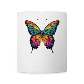Butterfly Wings Colorful Butterfly Butterflies - Mug - white - Front