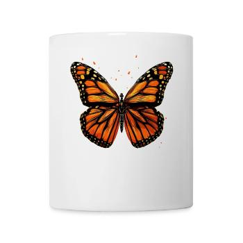 ailes de papillon papillons colorés - Mug blanc - blanc - Devant