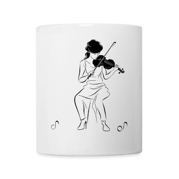 Violinist Sketch - Mug - white - Front