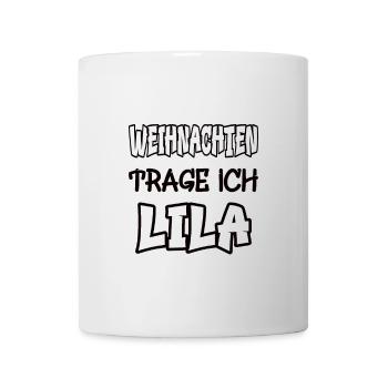 Christmas I wear purple saying color purple - Mug - white - Front
