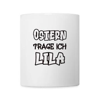 Easter I wear purple saying color purple - Mug - white - Front