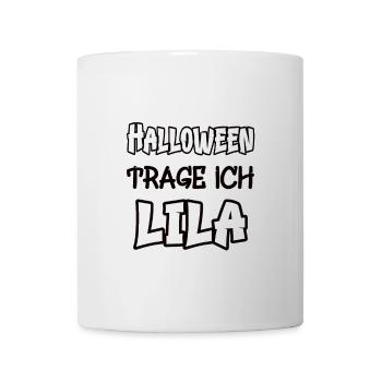 Halloween I Wear Purple Saying Color Purple - Mug - white - Front