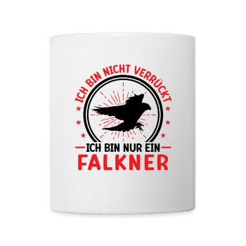 falconers not crazy hawking falconry falconry - Mug - white - Front