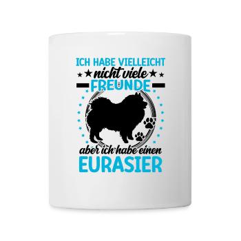 Eurasier ist mein Freund Eurasian Spitz - Tasse - Weiß - Vorne
