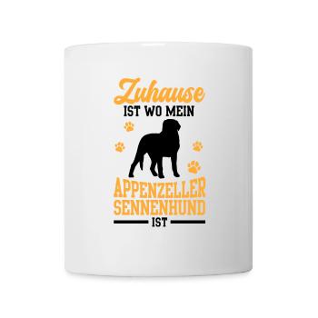 Sennenhund ist mein Zuhause Appenzeller Sennenhund - Tasse - Weiß - Vorne