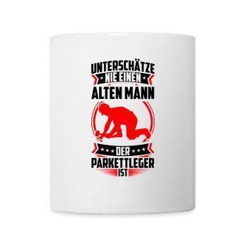 Old man, the parquet layer, is a tiler - Mug - white - Front