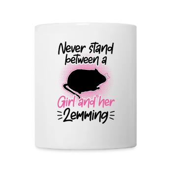 Lemming Vole Girl with Lemming - Mug - white - Front