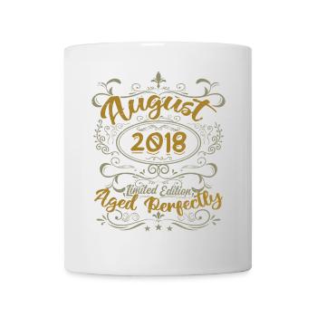 August 2018 August Geburtstagsgeschenk 2018 August 2018 - Tasse - Weiß - Vorne