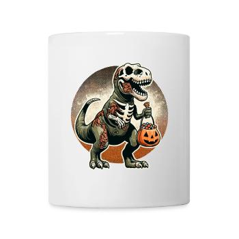 TRex Dinosaure Zombie Halloween Costume - Mug blanc - blanc - Devant
