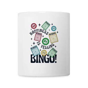 Happiness Is Yelling Bingo Caller Daubers - Mug - white - Front