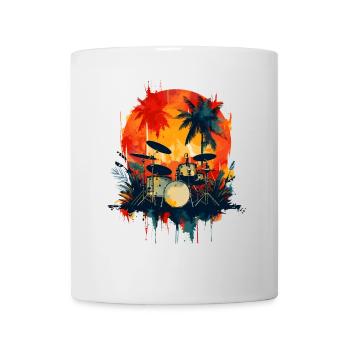 Drums 90s Look - Mug - white - Front