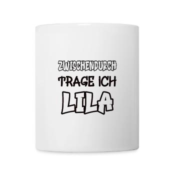 In between I wear purple saying color purple - Mug - white - Front