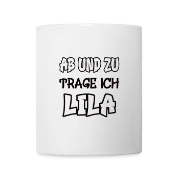 From time to time I wear purple saying color purple - Mug - white - Front