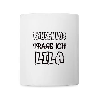 I wear purple saying non-stop color purple - Mug - white - Front