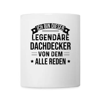 Je suis ce couvreur légendaire - Mug blanc - blanc - Devant