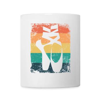 Ballettschuhe Vintage Frau Ballerina - Tasse - Weiß - Vorne