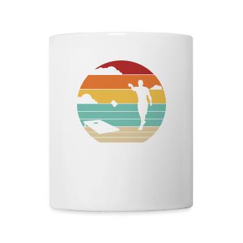 Retro Sitzsack Spielbretter Professionelles Cornhole - Tasse - Weiß - Vorne