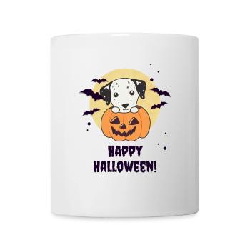 Dalmatians in Pumpkin Cute Dogs Happy Halloween - Mug - white - Front