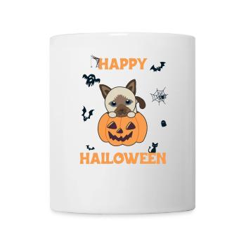 Cat in Pumpkin Cute Cats Happy Halloween - Mug - white - Front
