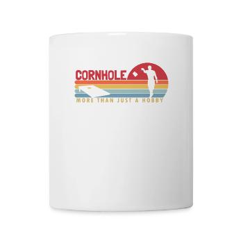 Cornhole plus qu’un passe-temps Sacs de haricots Plateaux de jeu - Mug blanc - blanc - Devant