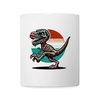 TRex dinosaure zombie Halloween Costume Décoration - Mug blanc - blanc - Devant