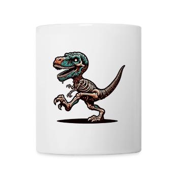 T-Rex dinosaure zombie Halloween Costume Décoration - Mug blanc - blanc - Devant