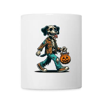 Undead Zombie Dog Trick or Treat Halloween - Mug - white - Front