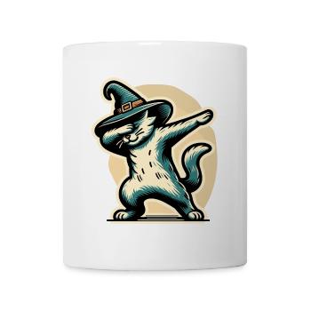 Dabbing Witches Cat Dabbing Pet Halloween - Mug - white - Front